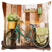 Bisikletli Yastık Kılıfı